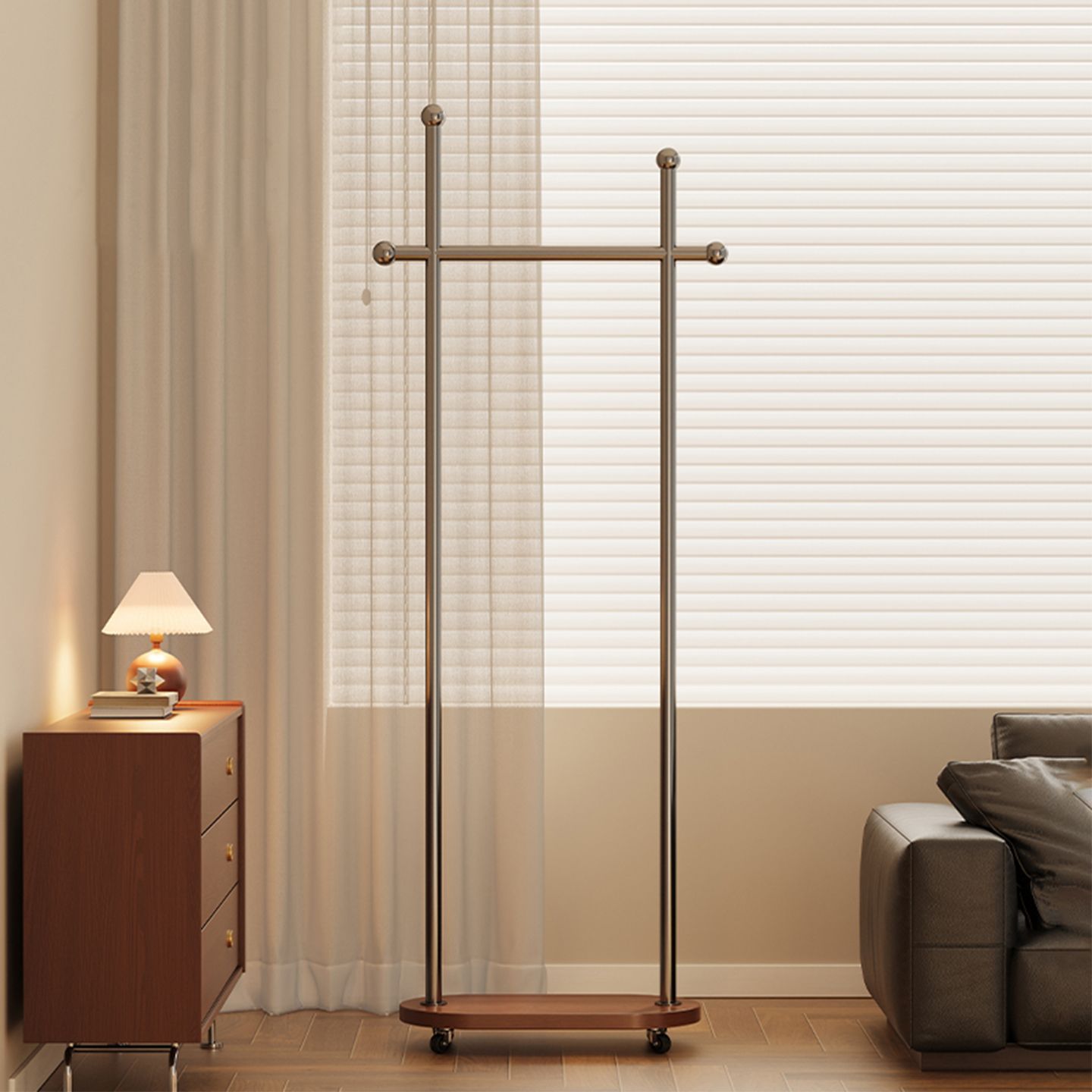 Second-Hand Coat Rack, Removable Bedroom Clothes Rack, Living Room Entrance Hall Floor-Standing Household Simple Storage Rack
