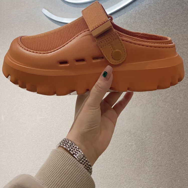 UG ~ Verano nuevo estilo para hombres y mujeres, moda, cómodo, ligero, color sólido, fondo grueso, Velcro, sandalias casuales 1166912