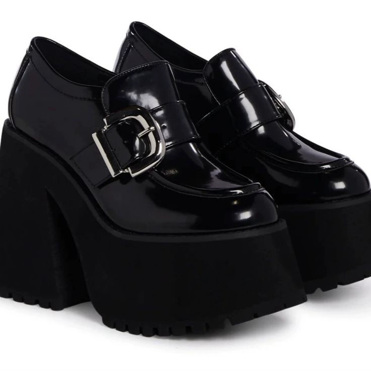 Туфли из кекса на толстой подошве Lolita Punk Dark Cosplay Lolita Shoes Boots