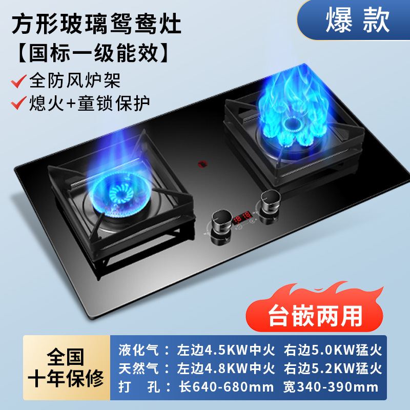 [플래그십 모델] 강화유리 + 9구 원양 + 사각 방풍 스토브 랙 + 타이밍 기능