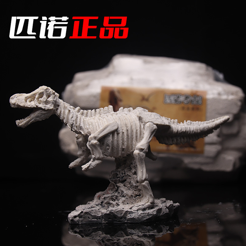 Large on-site archaeological excavation dinosaur skeleton blind box Tyrannosaurus integrated dinosaur fossil overall relief dinosaur