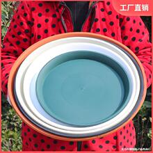 花盆托盘塑料白红黑绿米色花盘底座接水盘盆垫圆形加厚底盘花托