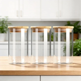 玻璃罐茶叶罐收纳罐子瓶子带盖食品级储存罐分装咖啡豆分装瓶现货