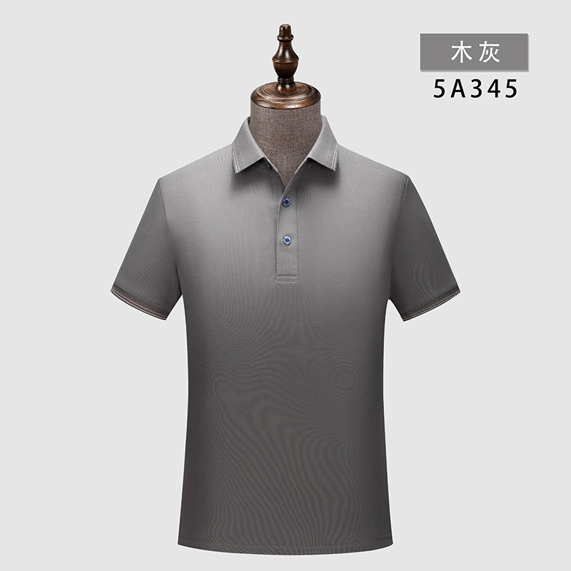 De gama alta 5A antibacteriano anticuerpo desodorante antiácaros verano hombres de manga corta de algodón solapa Camiseta polo logotipo impreso personalizado