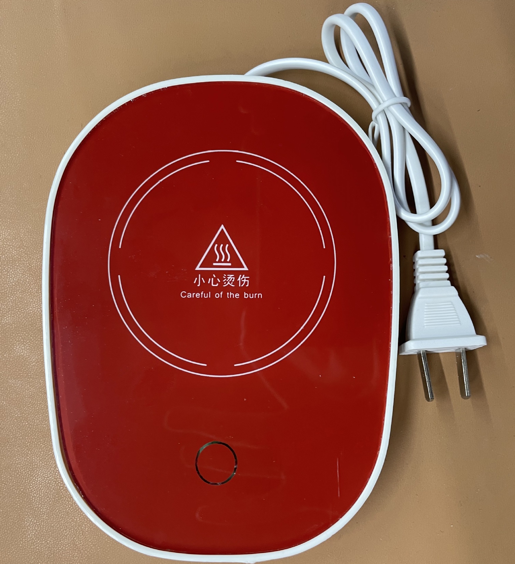 빨간색 일반 컵받침 (개별 포장)