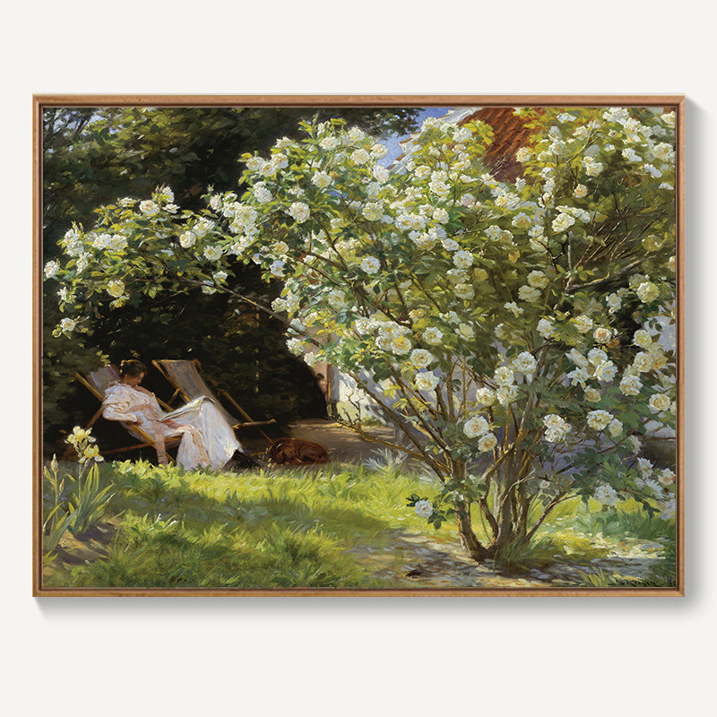 モネ日の出イメージ装飾画北欧客間レストラン掛け画抽象風景油絵寝室壁壁画麦畑|undefined