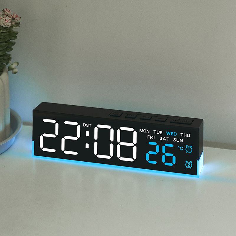 クロスボーダー新製品ナイトライト時計多機能電子時計 LED デジタル時計ベッドサイド時計 6681 目覚まし時計|undefined
