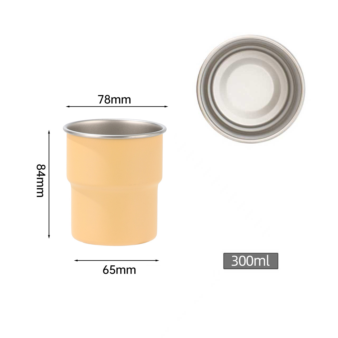 304 acero inoxidable paso taza de café de una sola capa rizado taza de agua portátil al aire libre acampando taza de cerveza de picnic