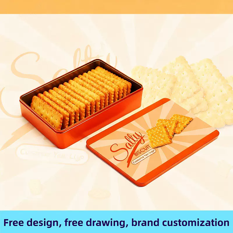 定制跨境巧克力曲奇饼干马口铁盒食品级烘焙包装环保礼品盒空盒