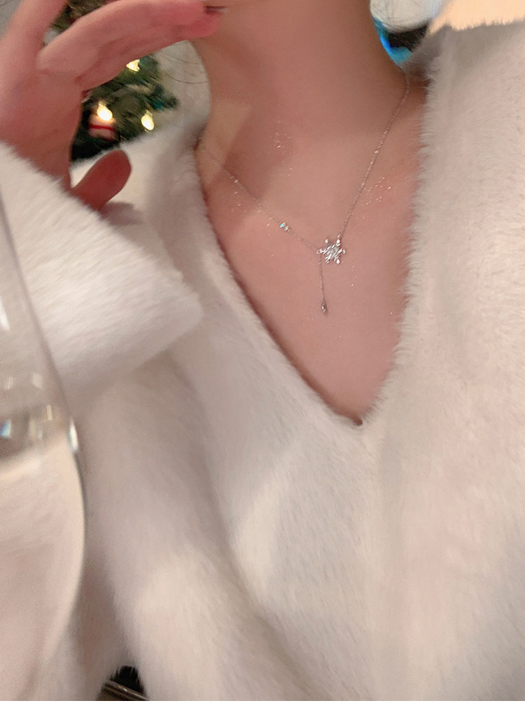 Halskette mit Stern-Anhänger, schlichte Halsketten, alltäglicher Schmuck für Frauen_voghion.com