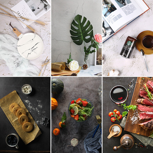 Photography background paper double-sided marble texture wood grain high-definition coated dust-proof photography background cloth thickened coated paper