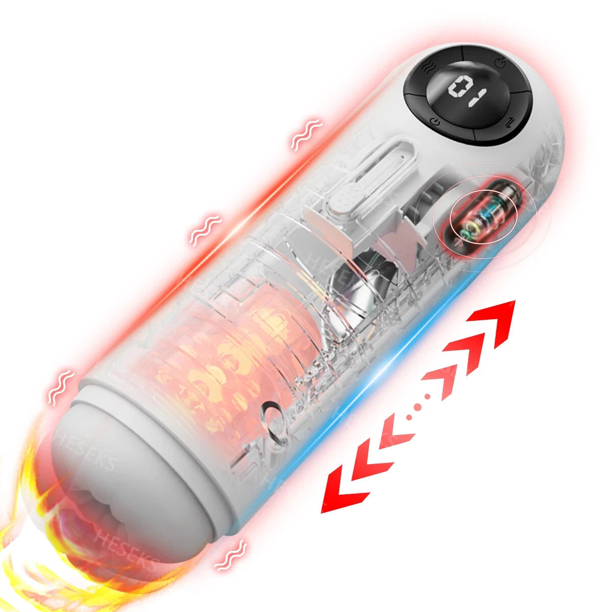 Wonderland Starry Sky Stretching Vibration Heating Pronunciation Airplane Cup Male Masturbator Exercise Tool Sex Products_voghion.com