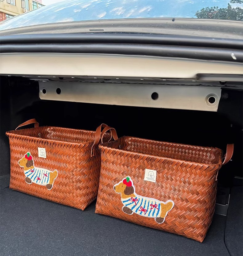 Car trunk folding storage box ladies practical finishing multi-function storage artifact car storage box storage