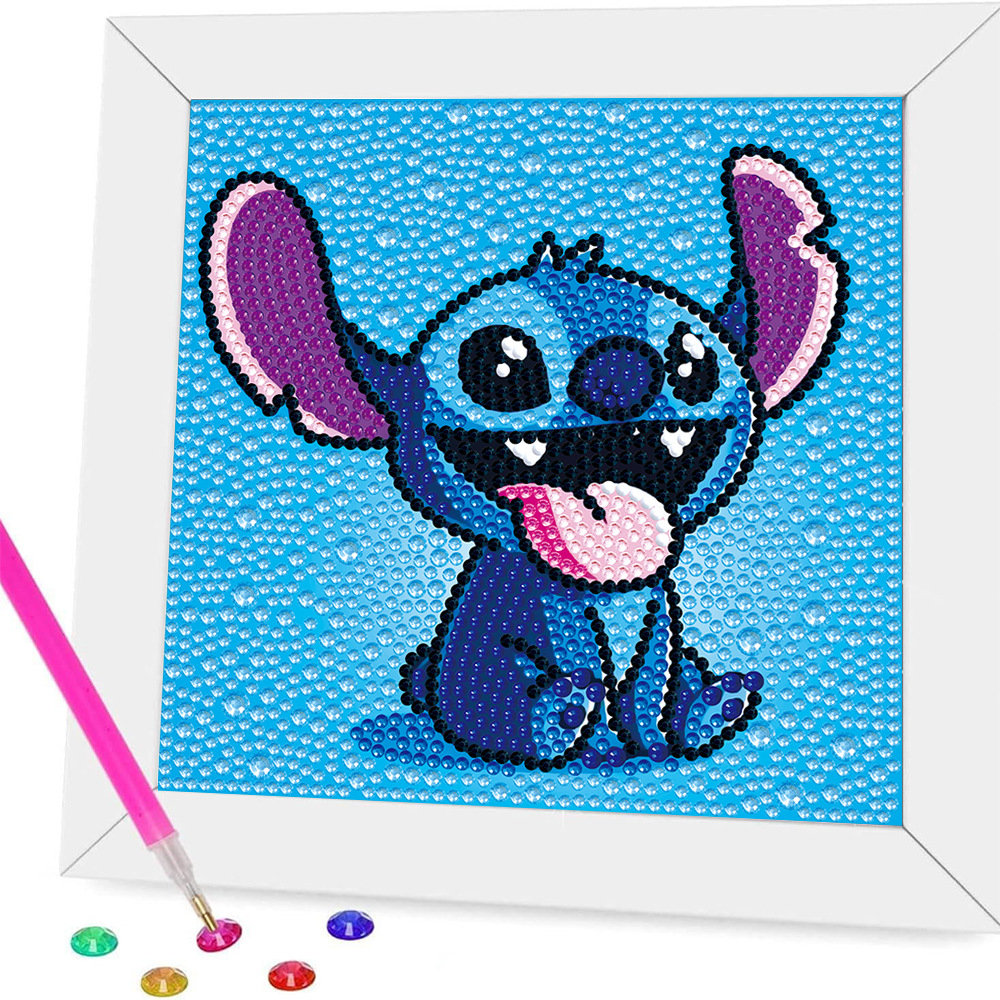 Taller artesanal pintura de diamantes marca DIY tamaño de diamantes Star Wars regalo para niños Yoda bebé lleno de diamantes brillante pintura de diamantes