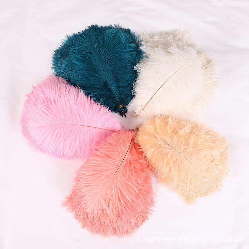 Haifeng Factory wholesales in-stock ostrich feathers 75-80cm, thin-stemmed ostrich feathers for lighting fixtures and props