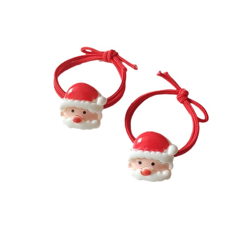 Regalo di Natale Accessori per capelli per bambini di Natale Babbo Natale Fascia elastica alta Albero di Natale Pupazzo di neve Alce Elastico per capelli Scrunchie per le feste_voghion.com