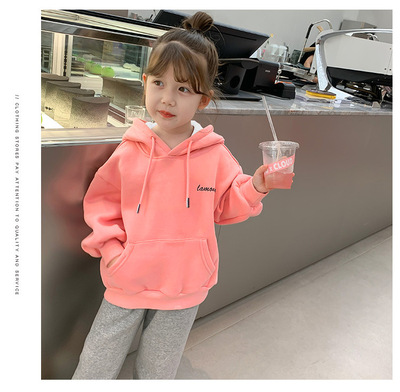 Xinman Era Children Sweater 2021 Adidas Female baby Ears Hooded thickening Fleece jacket ET255