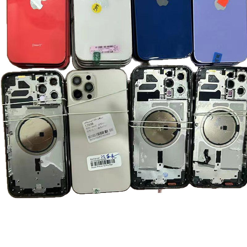 Apple 12iphone12promax バックカバーアセンブリ分解ミドルフレームフレームバックシェル 12min に適しています。|undefined