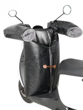 批发电动车挡风被冬季加绒加厚保暖分体式冬款电瓶车摩托车防水挡