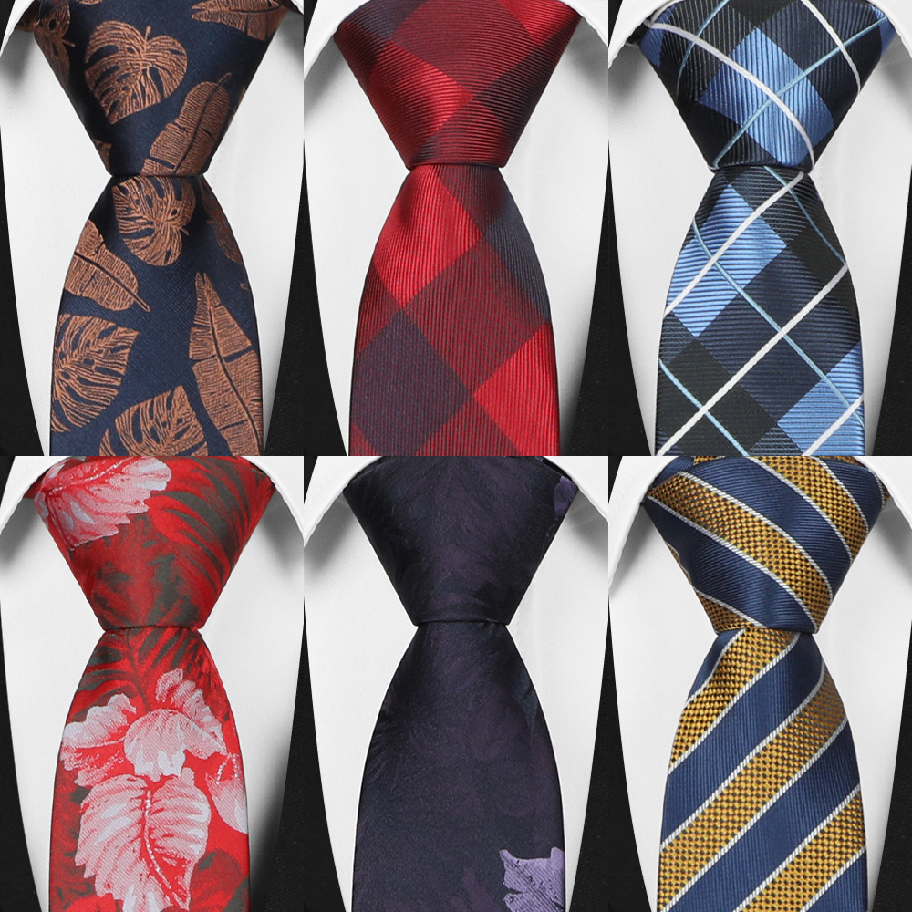 2023 nueva corbata de poliéster 6cm corbata casual de negocios de poliéster casual de negocios para hombres en stock al por mayor