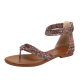Cross-border Sandals Women's Summer New Women's Casual Thin Strap Flat Joker Seaside Holiday Roman Shoes 338-146