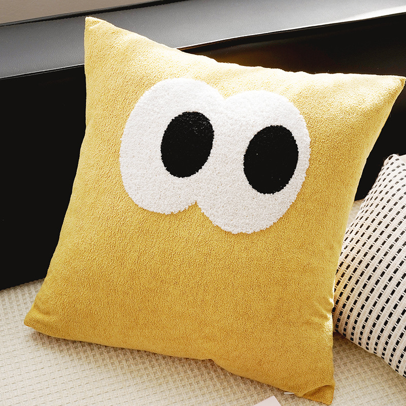 Almohada individual de 45x45cm con ojos grandes de dopamina