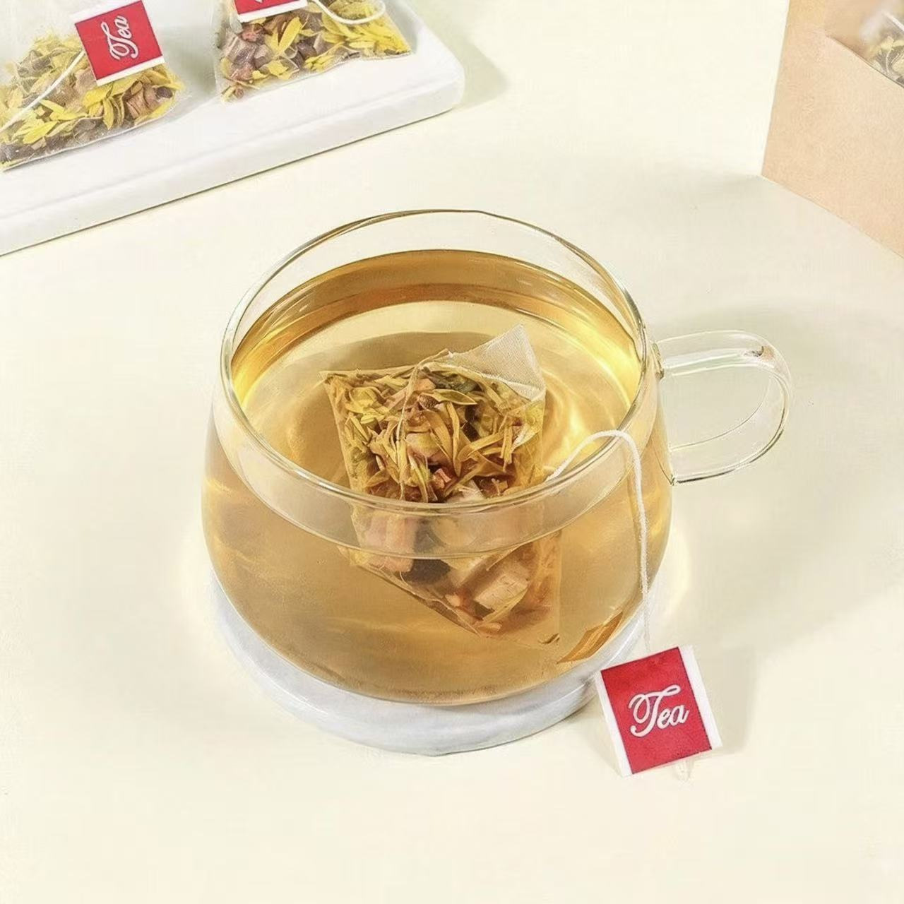 Honeysuckle Kudzu Hawthorn Cassia Seed Tea 10 Triangle Bags 50g Daily Brewed Herbal Blend key features