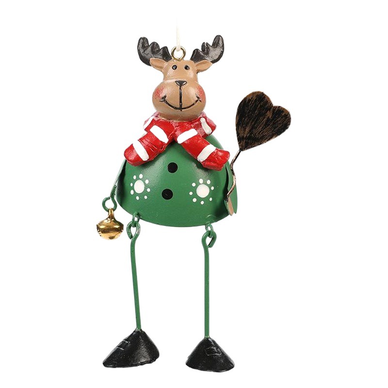 Hong Kong Heng hierro colgante de Navidad Santa Claus muñeco de nieve colgante de metal adornos de árbol de Navidad decoraciones