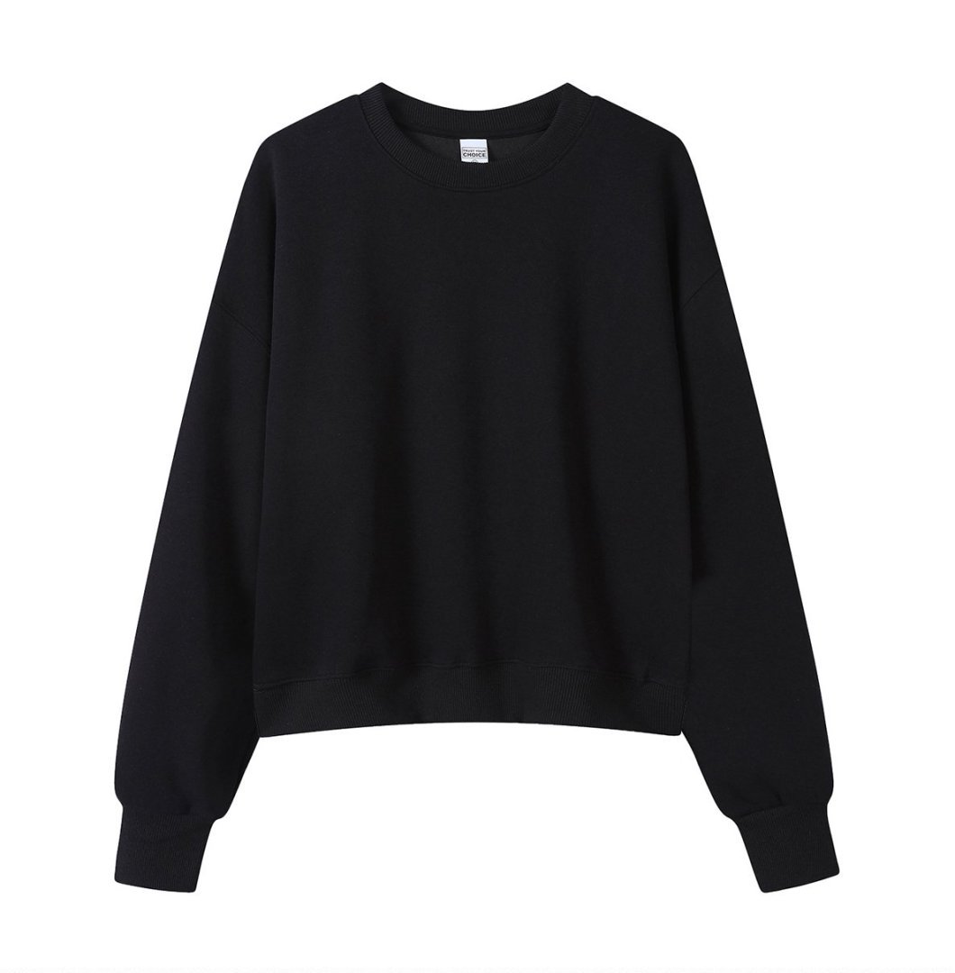 Marca de moda de color sólido con capuchón de plata, camiseta corta de hombro para mujeres otoño y invierno pesado 450g con camiseta con capuchón cálida y casual