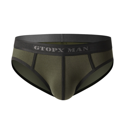 GTOPX MAN pull tube contrasting lines U convex large bag cotton single layer briefs GT241