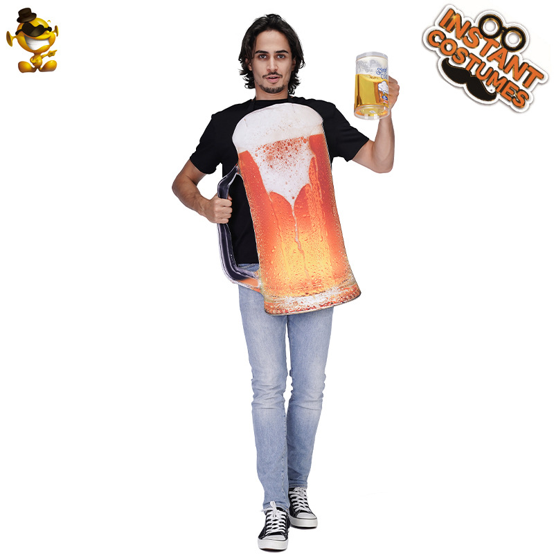 Carnaval traje divertido cerveza Festival ropa hombres y mujeres adultos mismo estilo cerveza etapa rendimiento traje