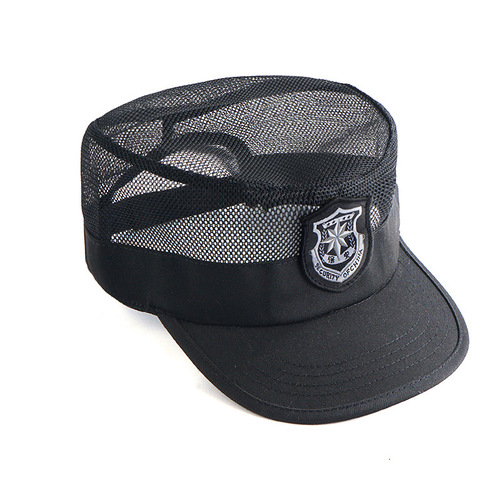 Factory Security Hat Security Caps Mesh Hat Half Mesh Hat Casual Hat Summer Adjustable Training Hat Sun Protection Outdoor Men Black