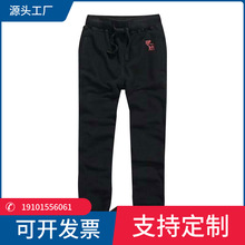 春夏新款af卫裤男裤修小脚身薄款束脚纯棉小鹿运动跑步休闲长裤潮