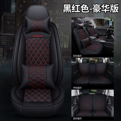 small goods car seat cover – Modelə uyğun (Original) oturacaq örtükləri - bls-black-red-deluxe-edition-111