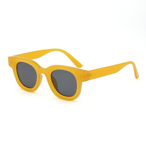 Square Frame UV-Protective Sunglasses for Men, Retro Leopard Print, Black Thick Frame Sunglasses, Teal Tint for Women, Trendy