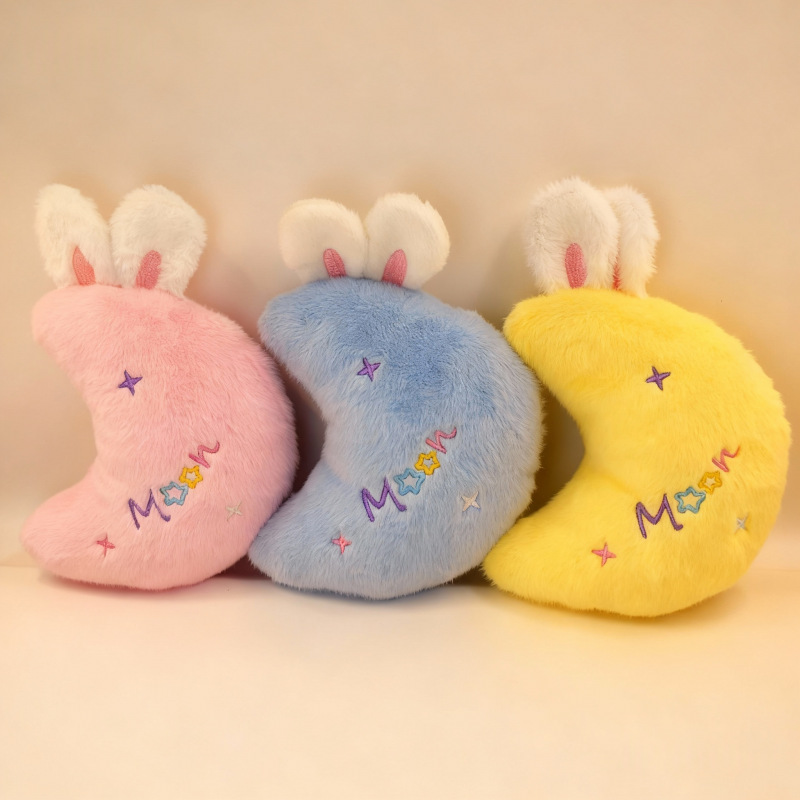 Nuevo Euroming estrella luna almohada agarrar muñeca máquina muñeca juguete de peluche boda fábrica de muñecas al por mayor