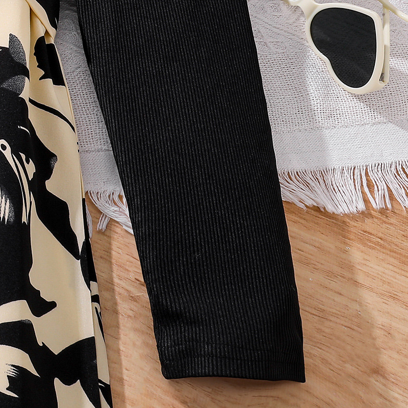 Mädchen Langarm Kleid Mit Blumenmuster Für Den Herbst_voghion.com