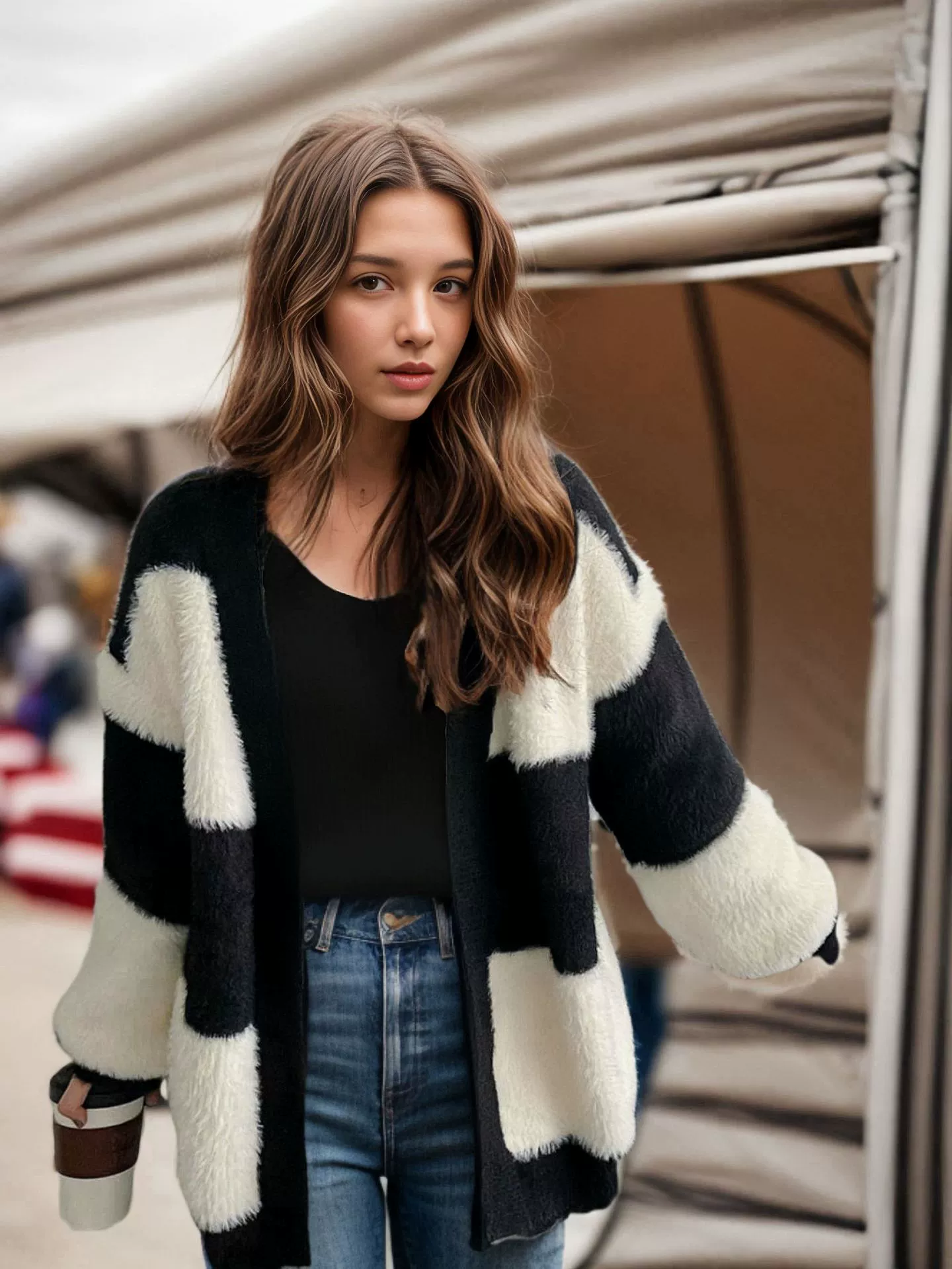Бархатный свитер, вязаная кофта Cardigan, европейский стиль, (международная торговля), •