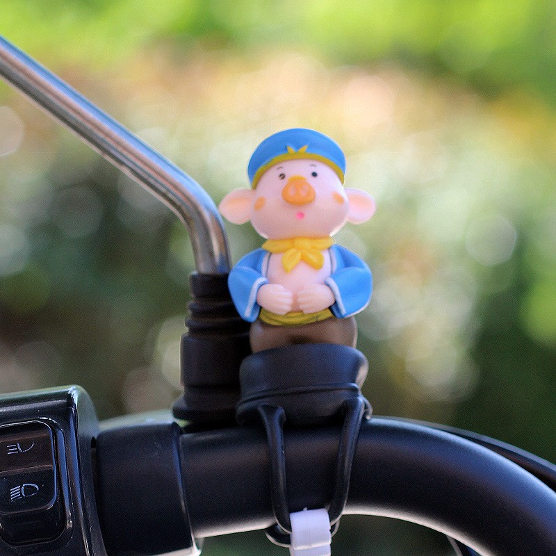 Nuevo producto lindo molino de viento bicicleta bicicleta eléctrica motocicleta decoración nuevo coche decoración de coche celebridad de Internet animal de dibujos animados
