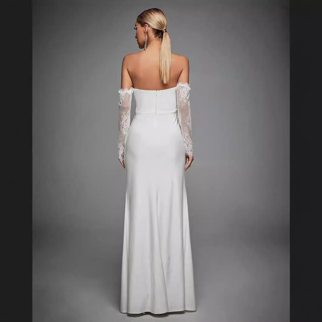 Nuevo estilo de vestido de noche sexy con espalda descubierta para graduación, baile de graduación, ceremonia de mayor edad y vestido de anfitriona para primavera.