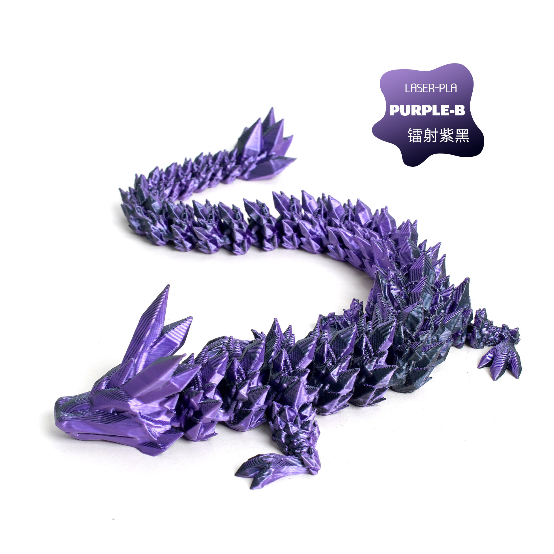 Impresión 3D de cristal dragón ornamentos hechos a mano actividades articulares juguetes de dragón artesanías China dragón huevo al por mayor transfronterizo