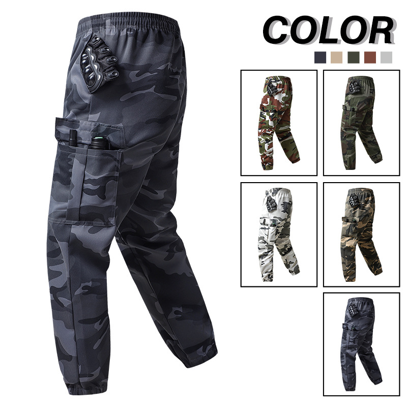 Pantalones de Trabajo de Camuflaje para Hombre de Poliéster Resistente al Desgaste para Ocio