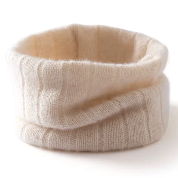 Autumn and Winter Cashmere Neck Warmer for Women, Plaid Thickened Warm Knitted Neck Warmer, Casual Neck Protection Fake Collar Scarf Neck Wrap