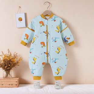 Baby Sleeping Bag Autumn and Winter Class a Gauze Men's Quilted Baby Cotton Sleeping Bag Kidsren's Anti-Kick Quilt Infant Spring & Fall Women