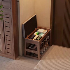 实木换鞋凳家用门口小户型进门收纳穿鞋凳入户鞋柜一体可坐批发