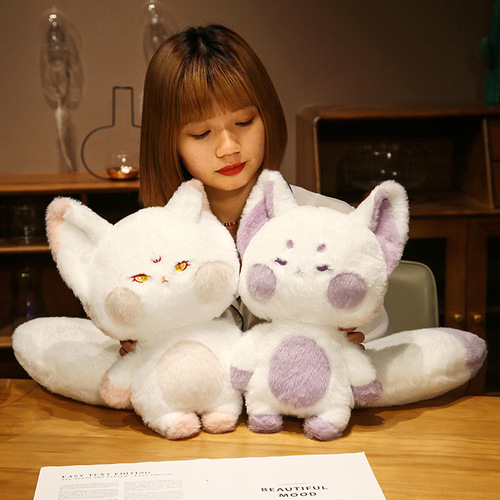 The same cute little fox plush toy doll with big tail fox doll birthday gift creative pillow