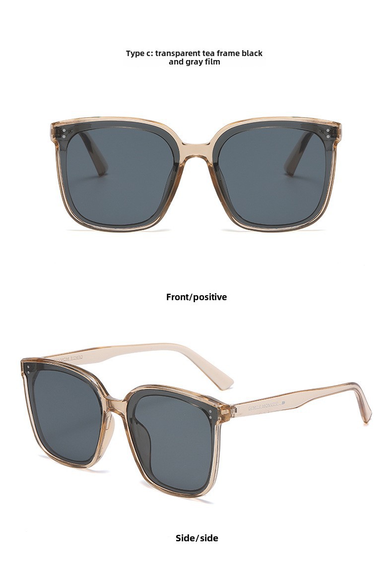 New Sunglasses Women's Sunglasses 808 Fashion Square Frame Sunglasses K-style Versatile Square Popular Glasses Stylish in_voghion.com
