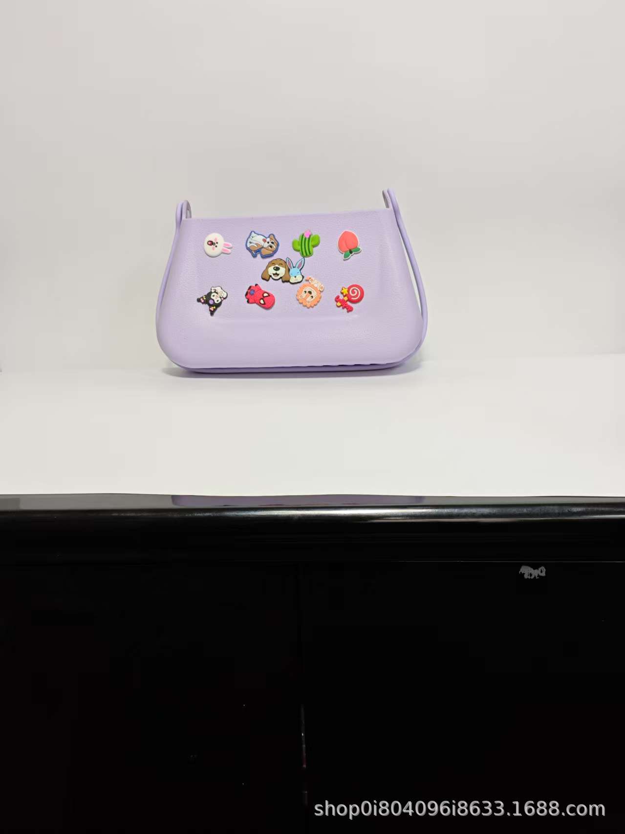 EVA Handtasche mit Tragegriff, Trend-Kosmetiktasche mit Lochdesign, Schultertasche, DIY-fähig, Cartoon-Zubehör, Umhängetasche, Lagerbestand verfügbar