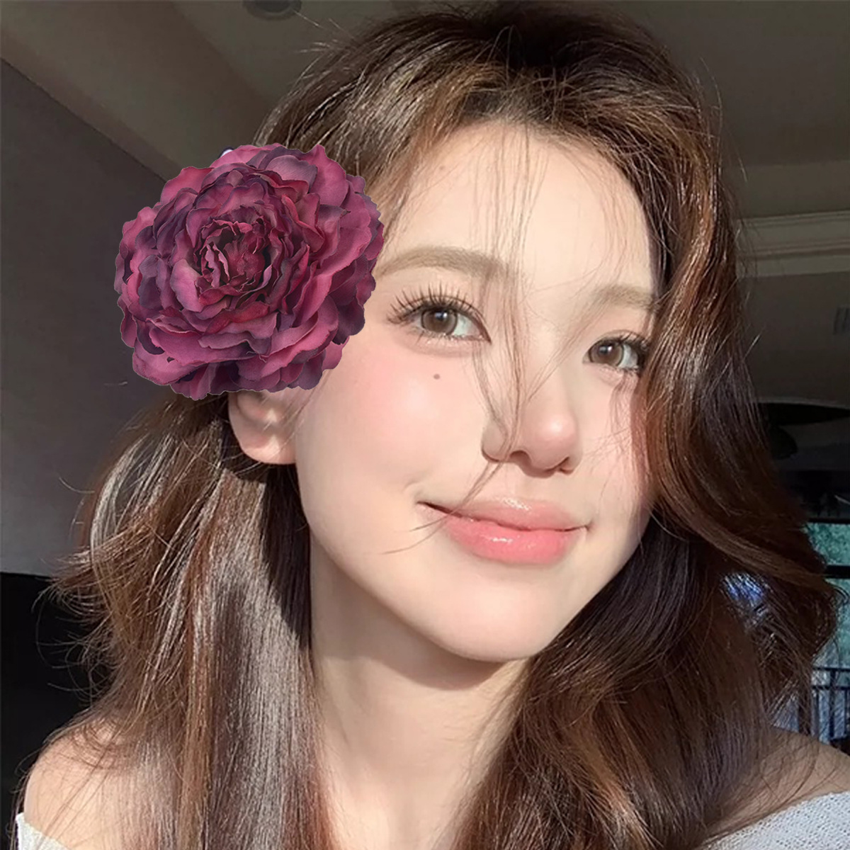 Elegant Sweet Women's Flower Polyester Cloth Hair Clip display picture 2