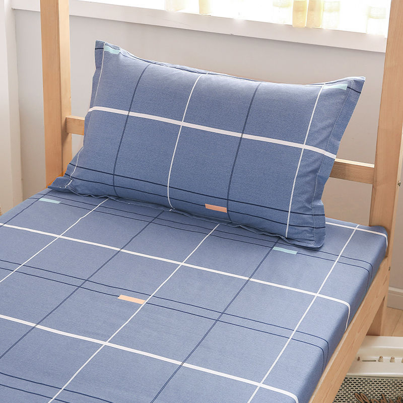 100% algodón puro dormitorio de estudiantes sábanas individuales 0,9 m dormitorio cama individual algodón hogar doble edredón lista
